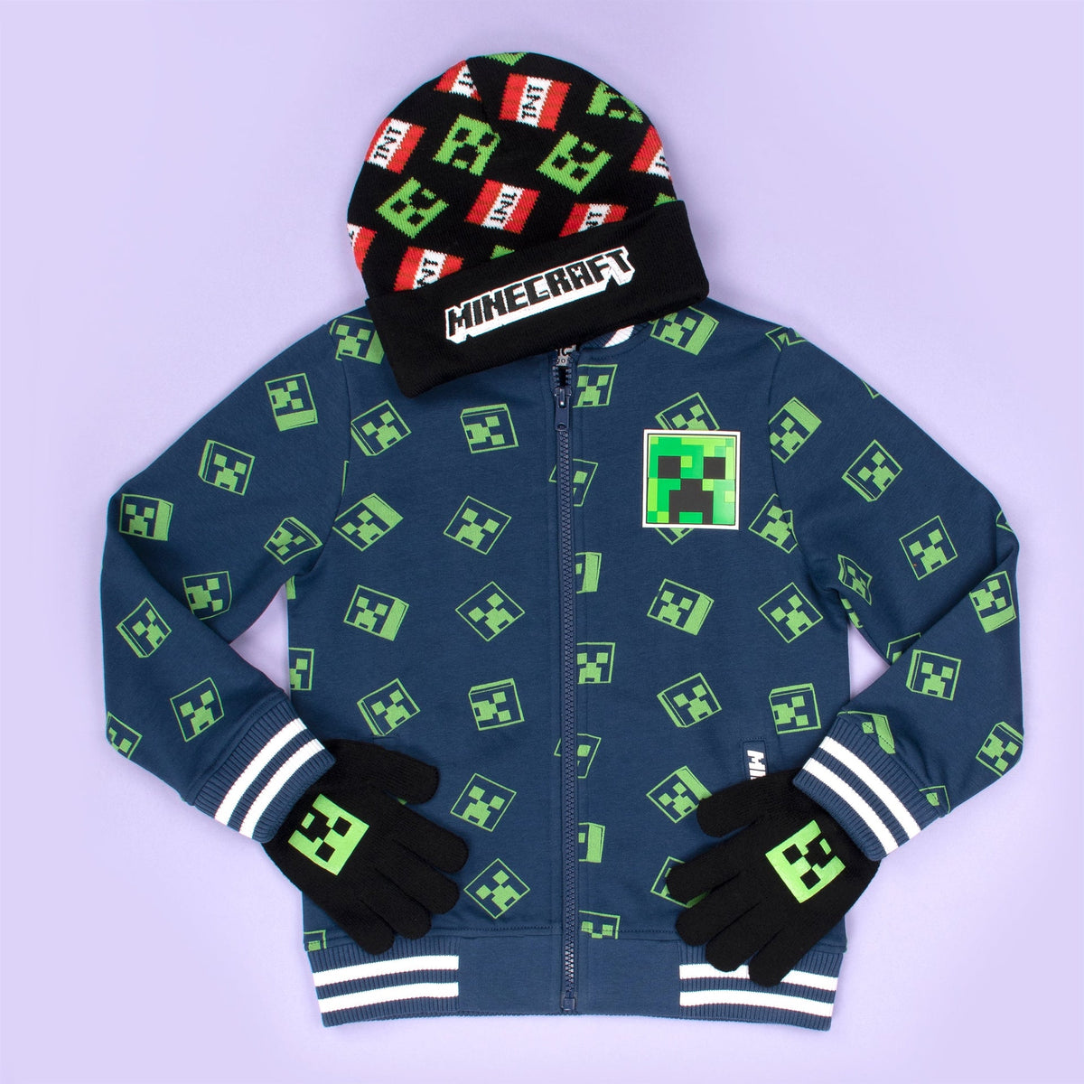 Ensemble bonnet et gants – Minecraft Set