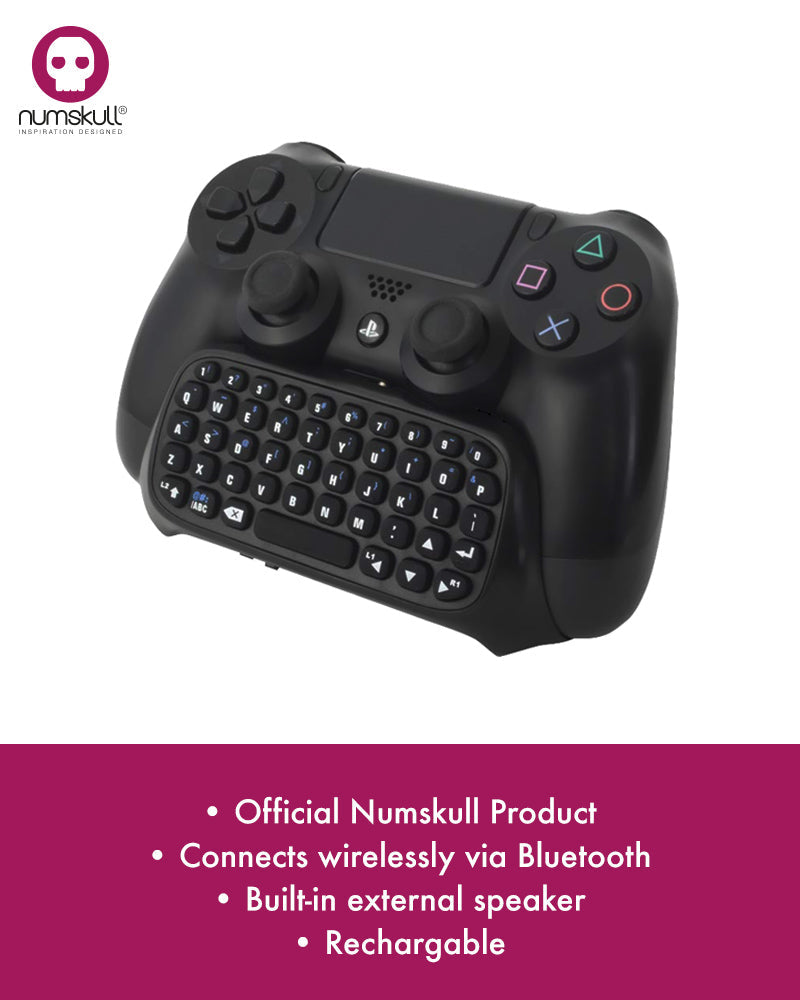 Numskull PlayStation 4 PS4 Bluetooth Wireless Mini Tastatur / Chatpad