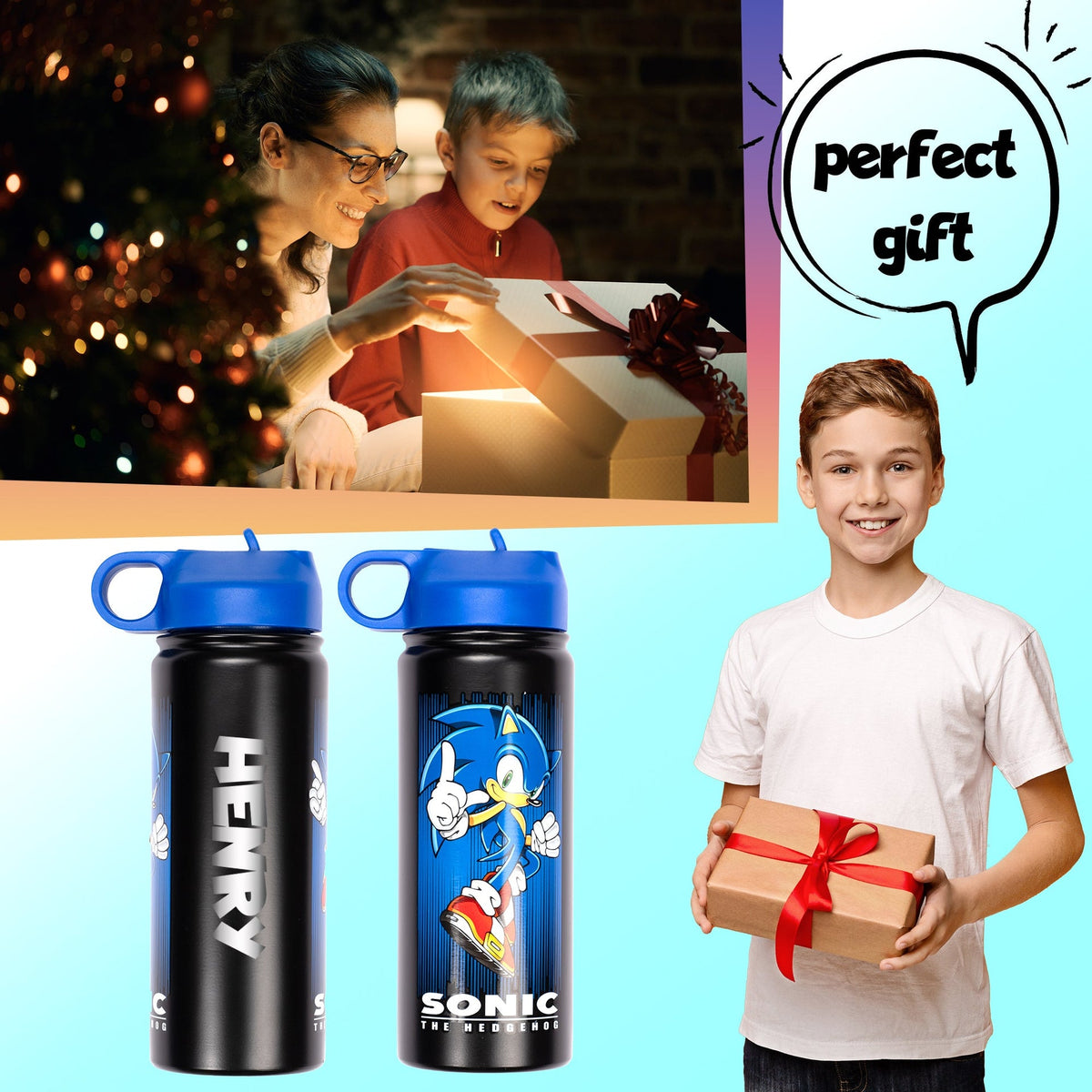 Stainless steel bottle with straw – Stainless steel Bottle 700ml – Sonic