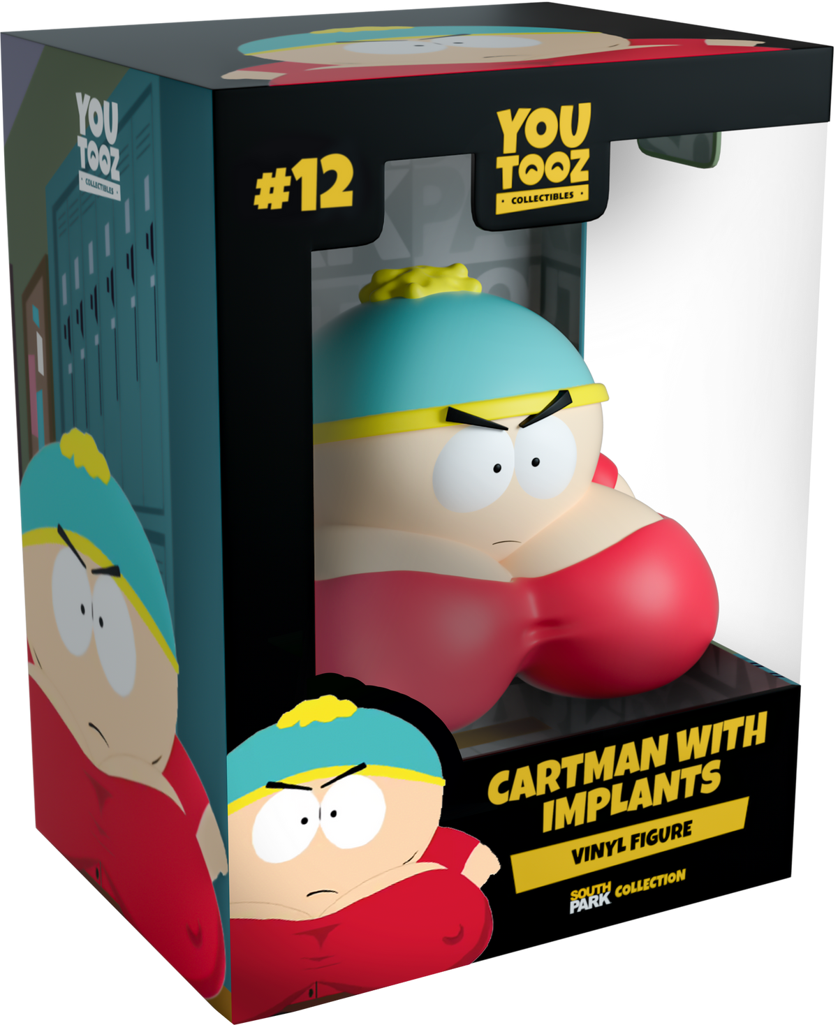 Cartman mit Implantaten