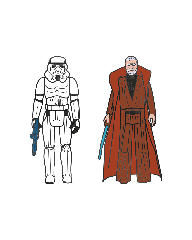 Pin's Star Wars Stormtrooper & Obi-Wan Set 1.4 – Pin Kings Numskull