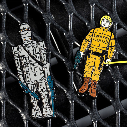 Pin-Set Star Wars 1.14 – IG-88 und Luke Skywalker (Bespin-Kampfanzug)