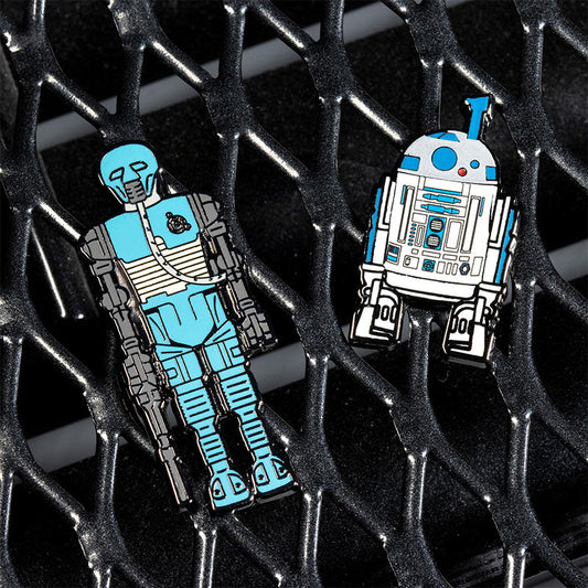Star Wars Anstecknadel-Set 1.21 – 2-1B und R2 D2 (mit Sensorscope)