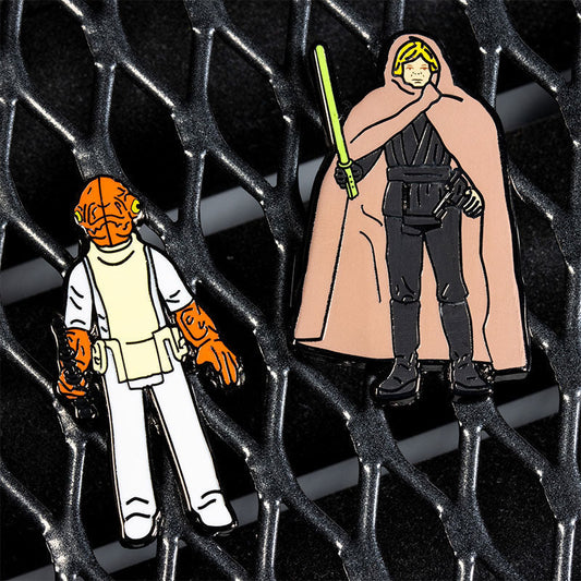 Pin's Star Wars Admiral Ackbar & Luke Jedi Set 1.26 – Pin Kings Numskull