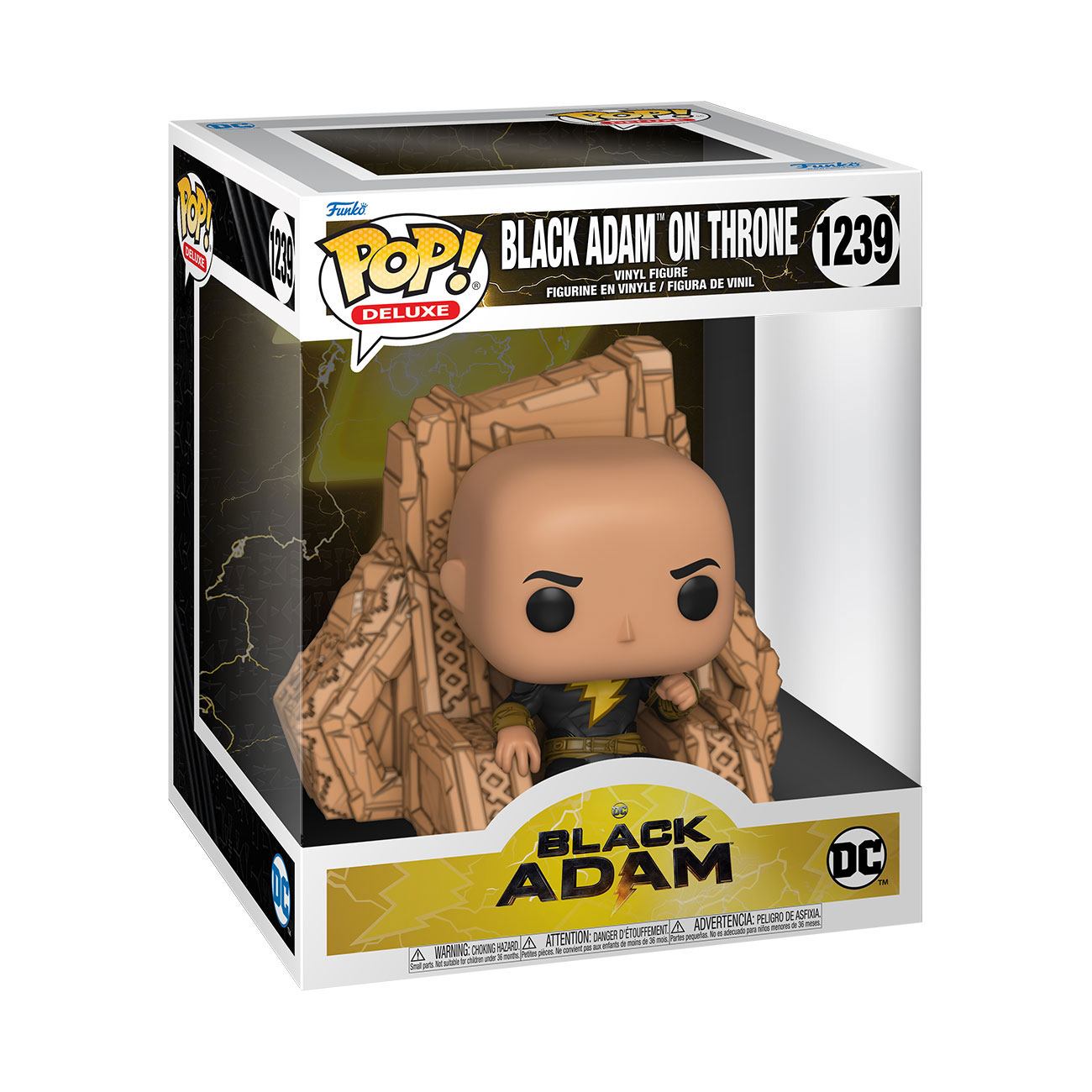 black adam funko pop deluxe black adam on throne