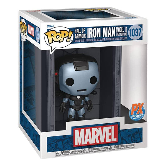 marvel pop deluxe hall of armor iron man model 11 war machine px exclusive