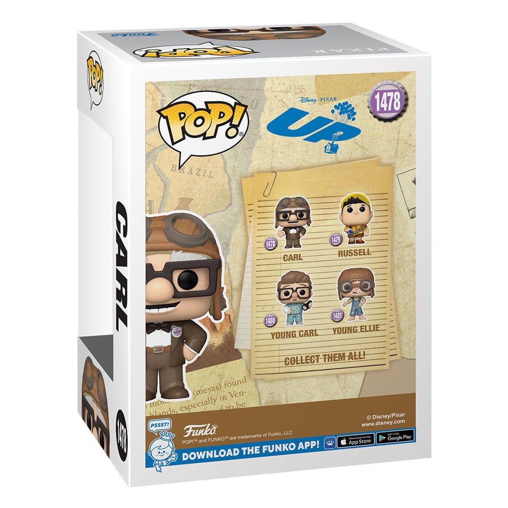 Funko Pop! Carl avec Chapeau d'aviateur – Disney