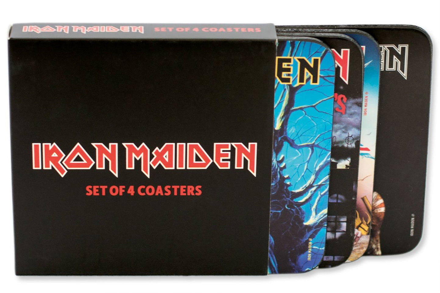 Packung mit 4 Iron Maiden-Untersetzern