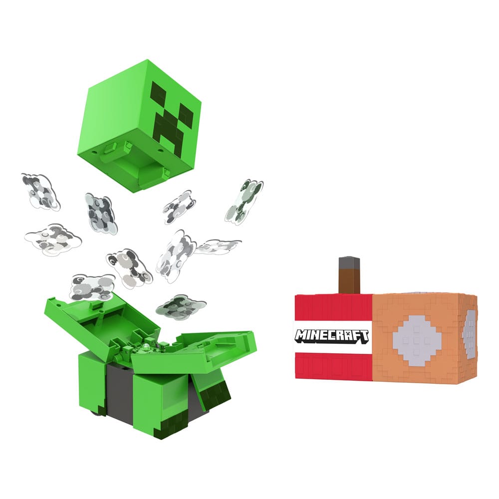 figurine r c minecraft exploding creeper mattel