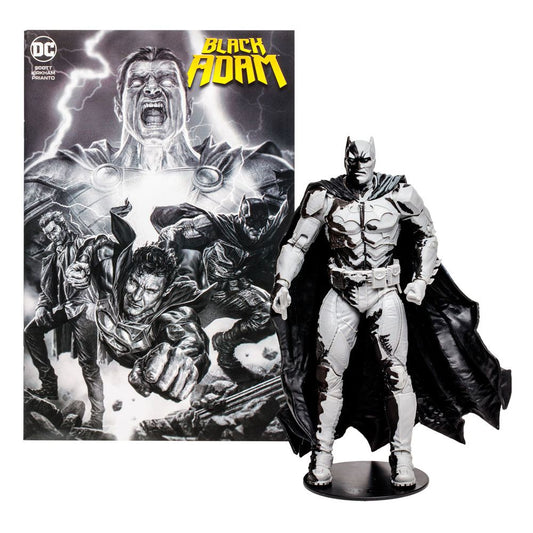 Batman mit Comic Black Adam (Line Art Variante)