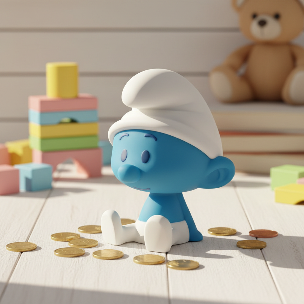 Chibi Smurf Piggy Bank