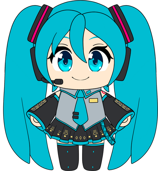 Standing Miku Plush (9in)