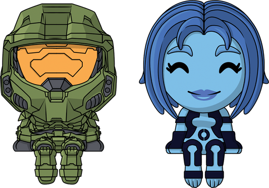 Der Master Chief & Cortana Monitor Buddies