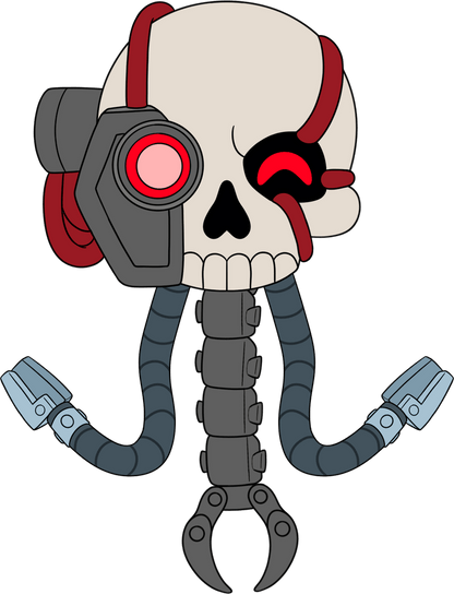 Servo-Schädel Schulterreiter (15 cm)