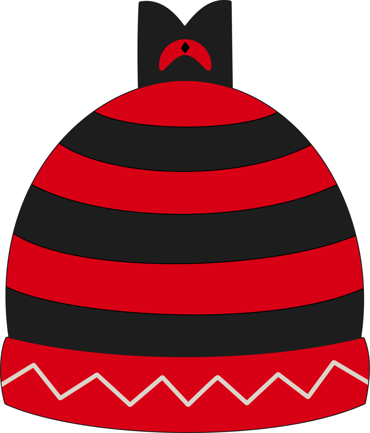 Rote Kronenmütze