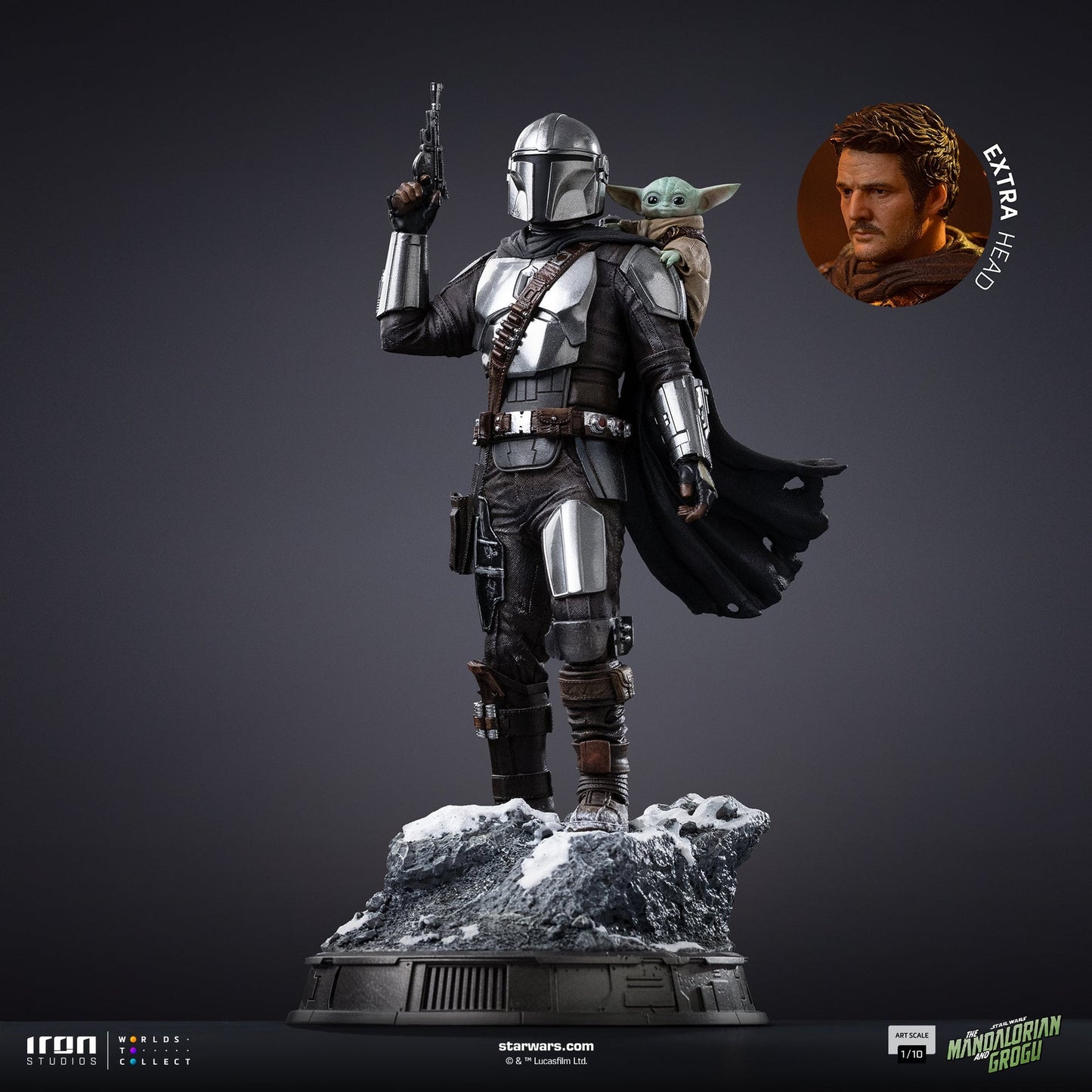 Statue Mandalorian und Grogu – The Mandalorian und Grogu Film – Art Scale 1/10 – The Mandalorian & Grogu