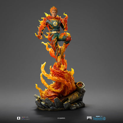 Statue Human Torch (Blue Suit Variant) - Fantastic Four - Art Scale 1/10 - Die Fantastischen Vier