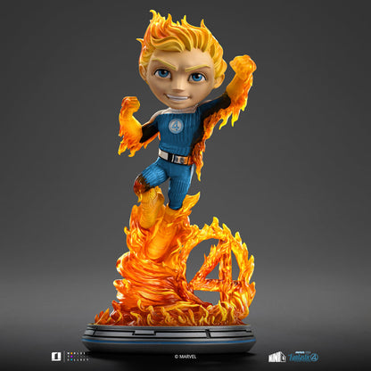 Human Torch (Blue Suit Variant) Figure - Fantastic Four - Mini Co. - The Fantastic Four