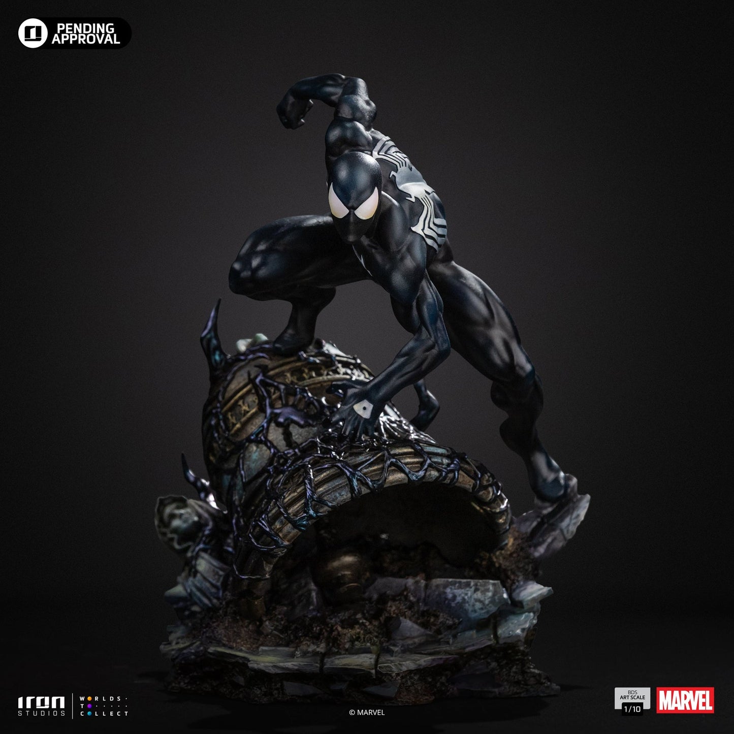 Black Spider-Man Statue - Marvel Comics - BDS Art Scale 1/10