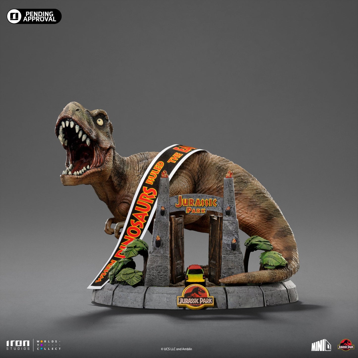 Deluxe T-Rex Figur - Jurassic Park - Mini Co. - Jurassic World