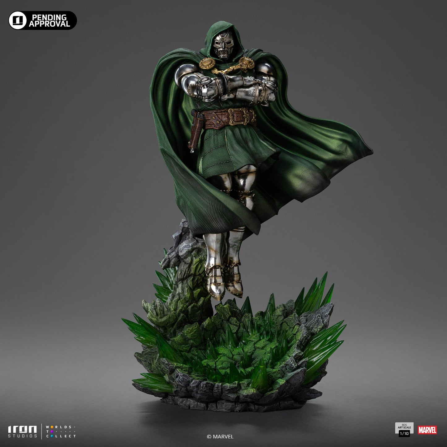 Statue Doctor Doom - Infinity Gauntlet Diorama - Art Scale 1/10 - Die Fantastischen Vier