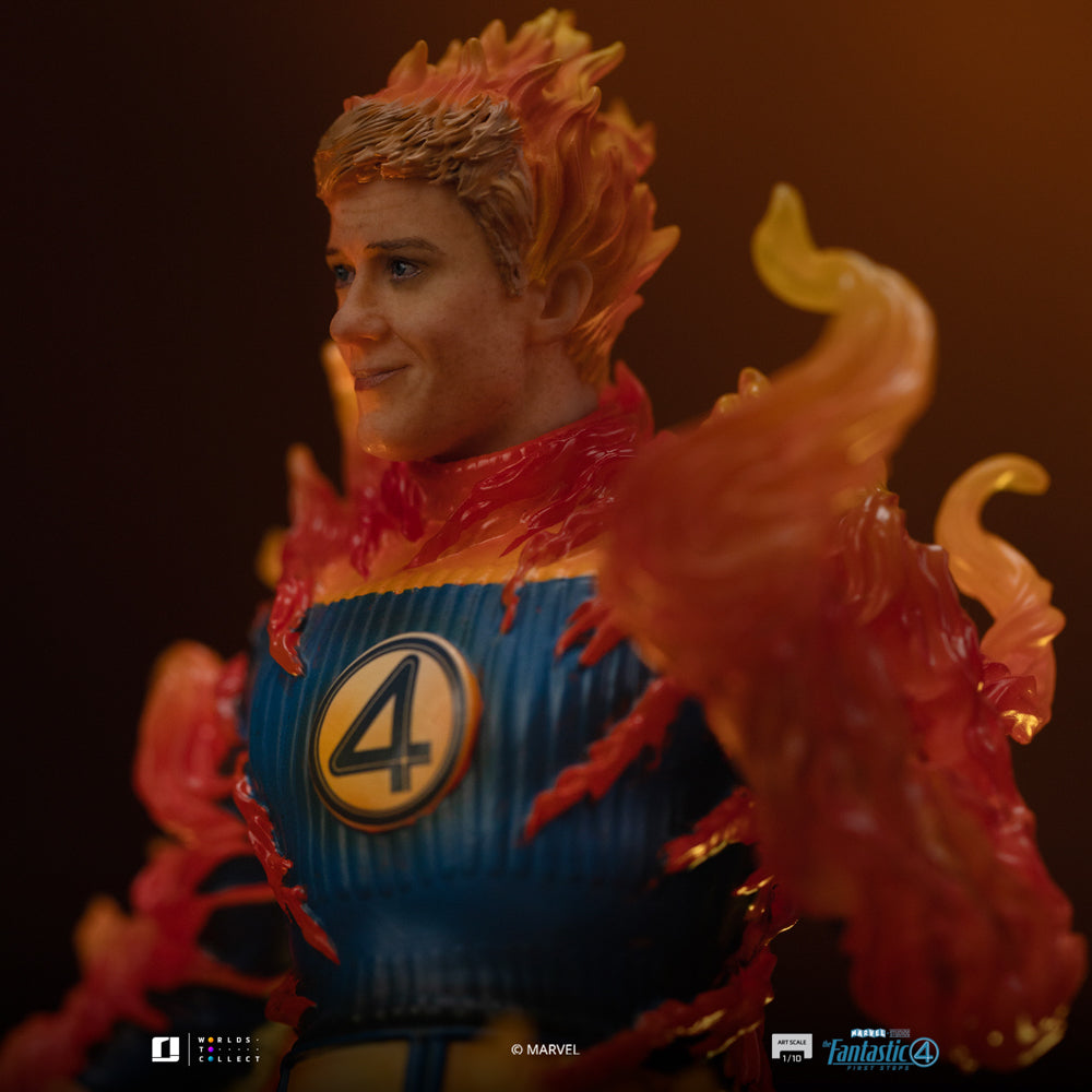 Statue Human Torch (Blue Suit Variant) - Fantastic Four - Art Scale 1/10 - Die Fantastischen Vier