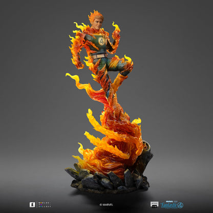 Statue Human Torch (Blue Suit Variant) - Fantastic Four - Art Scale 1/10 - Die Fantastischen Vier