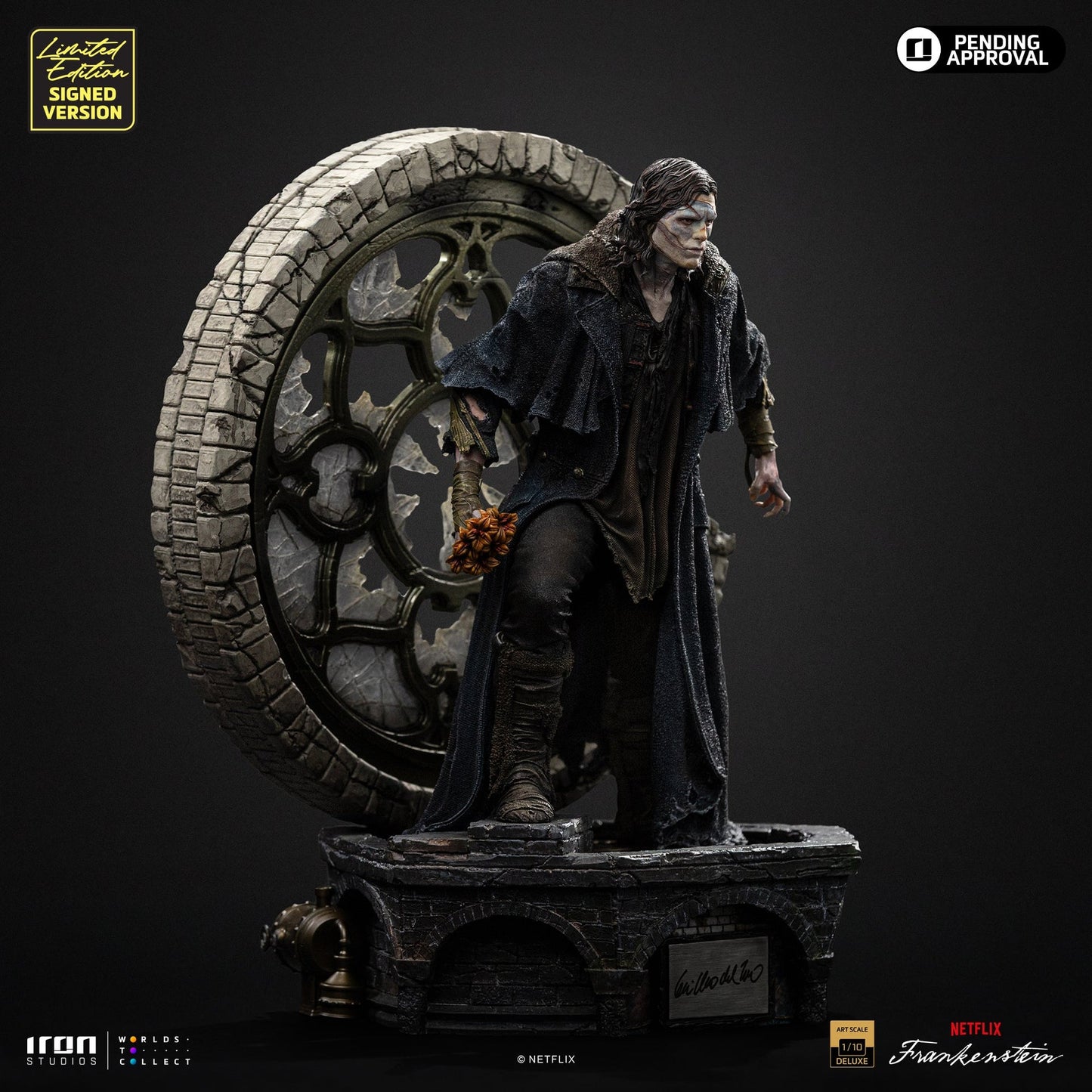 Statue Frankensteins Monster - Guillermo Del Toros Frankenstein (Signierte Version) - Deluxe Art Scale 1/10
