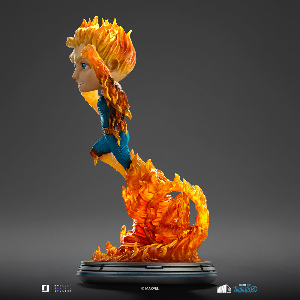 Human Torch (Blue Suit Variant) Figure - Fantastic Four - Mini Co. - The Fantastic Four