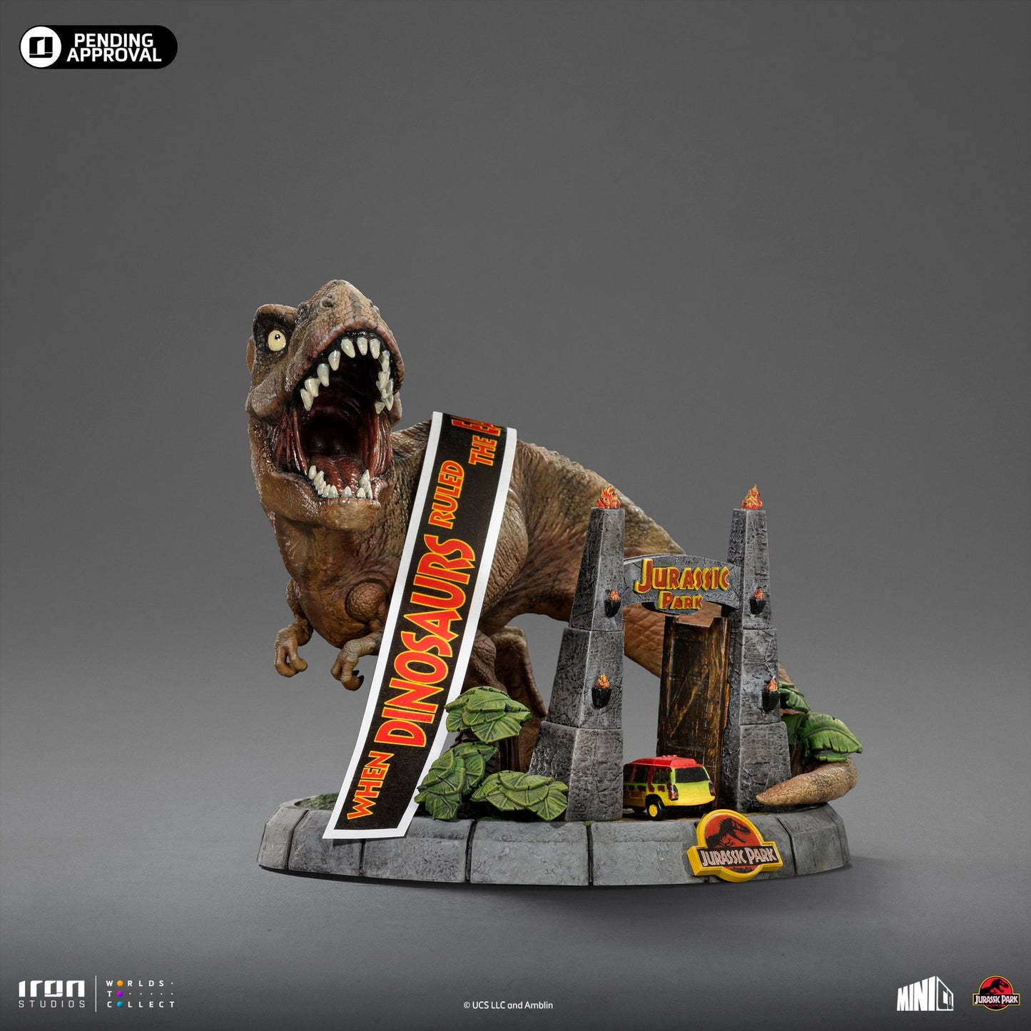 Deluxe T-Rex Figur - Jurassic Park - Mini Co. - Jurassic World