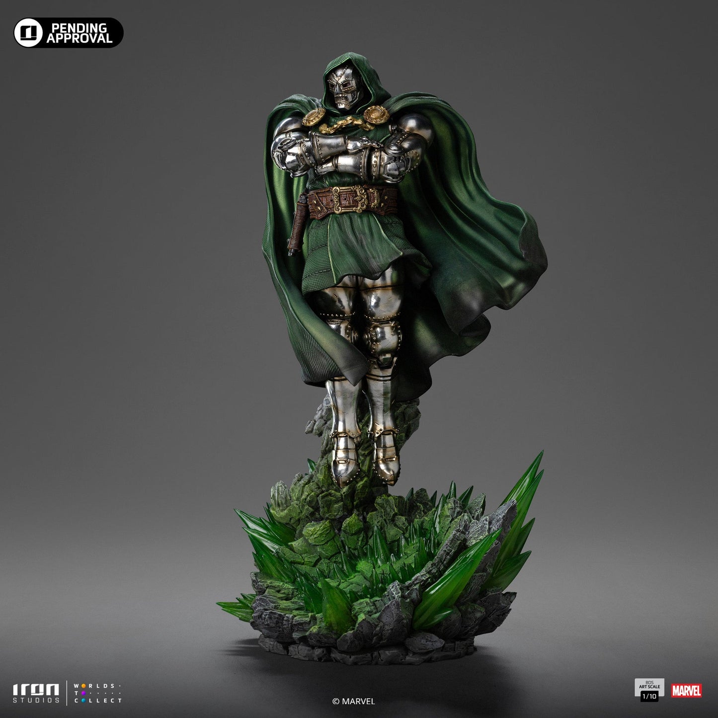 Statue Doctor Doom - Infinity Gauntlet Diorama - Art Scale 1/10 - Die Fantastischen Vier