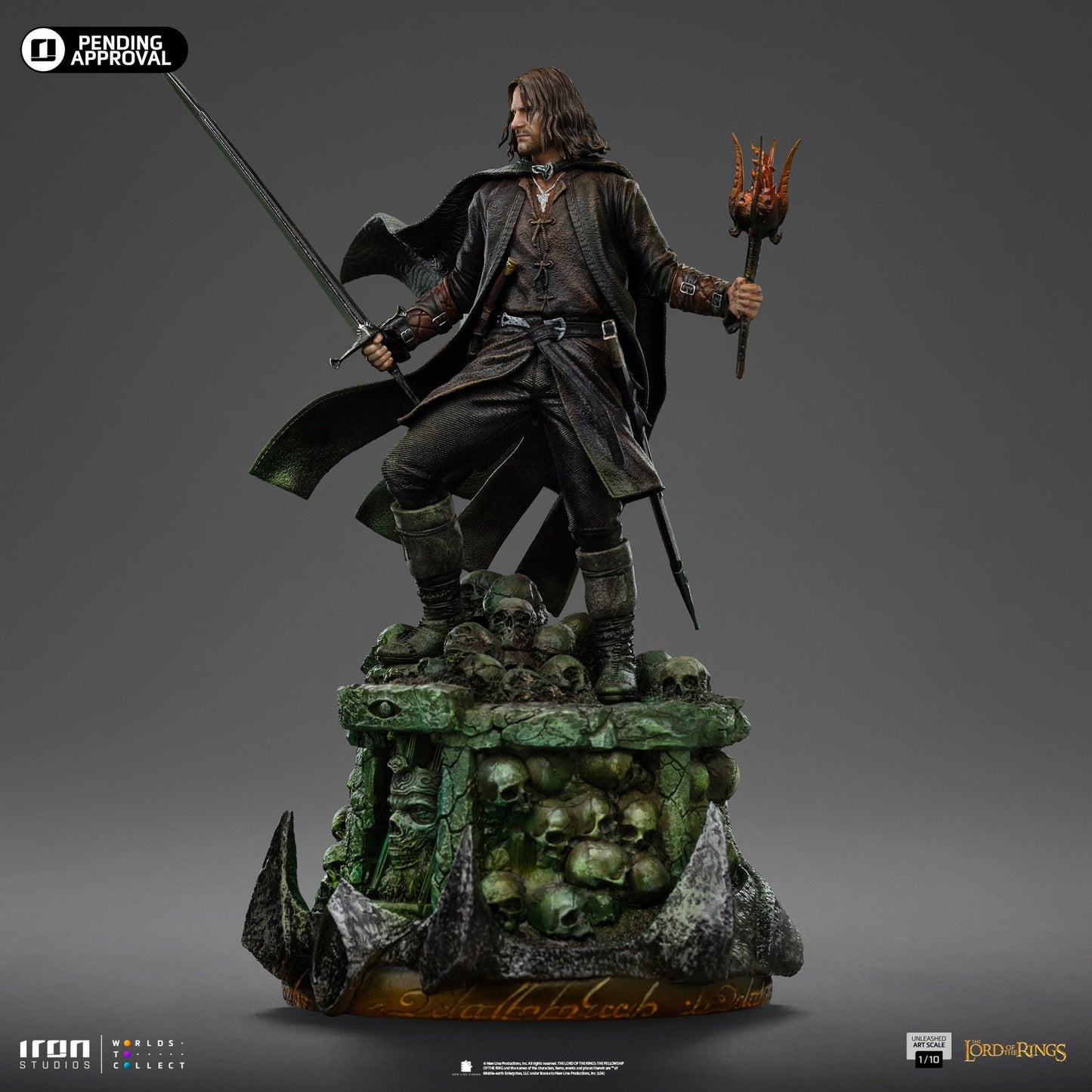 Statue Aragorn Entfesselt - Der Herr der Ringe - Art Scale 1/10
