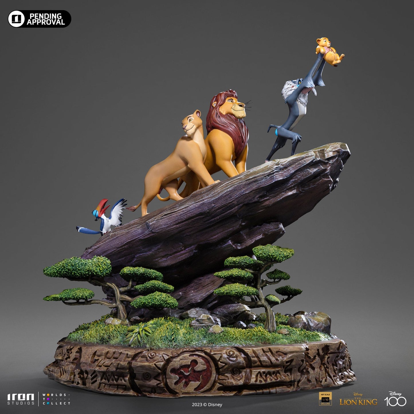 Statue Lion King Deluxe - Disney 100th - Der König der Löwen - Art Scale 1/10 - Disney Classics