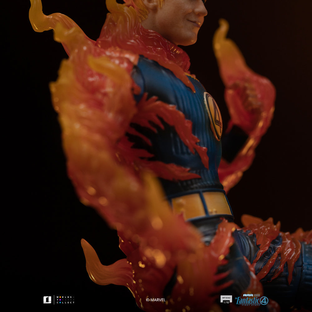 Statue Human Torch (Blue Suit Variant) - Fantastic Four - Art Scale 1/10 - Die Fantastischen Vier