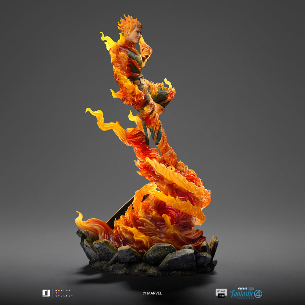 Statue Human Torch (Blue Suit Variant) - Fantastic Four - Art Scale 1/10 - Die Fantastischen Vier