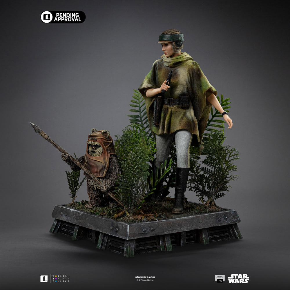 Statue Leia und Wicket – Star Wars Episode VI – Art Scale 1/10