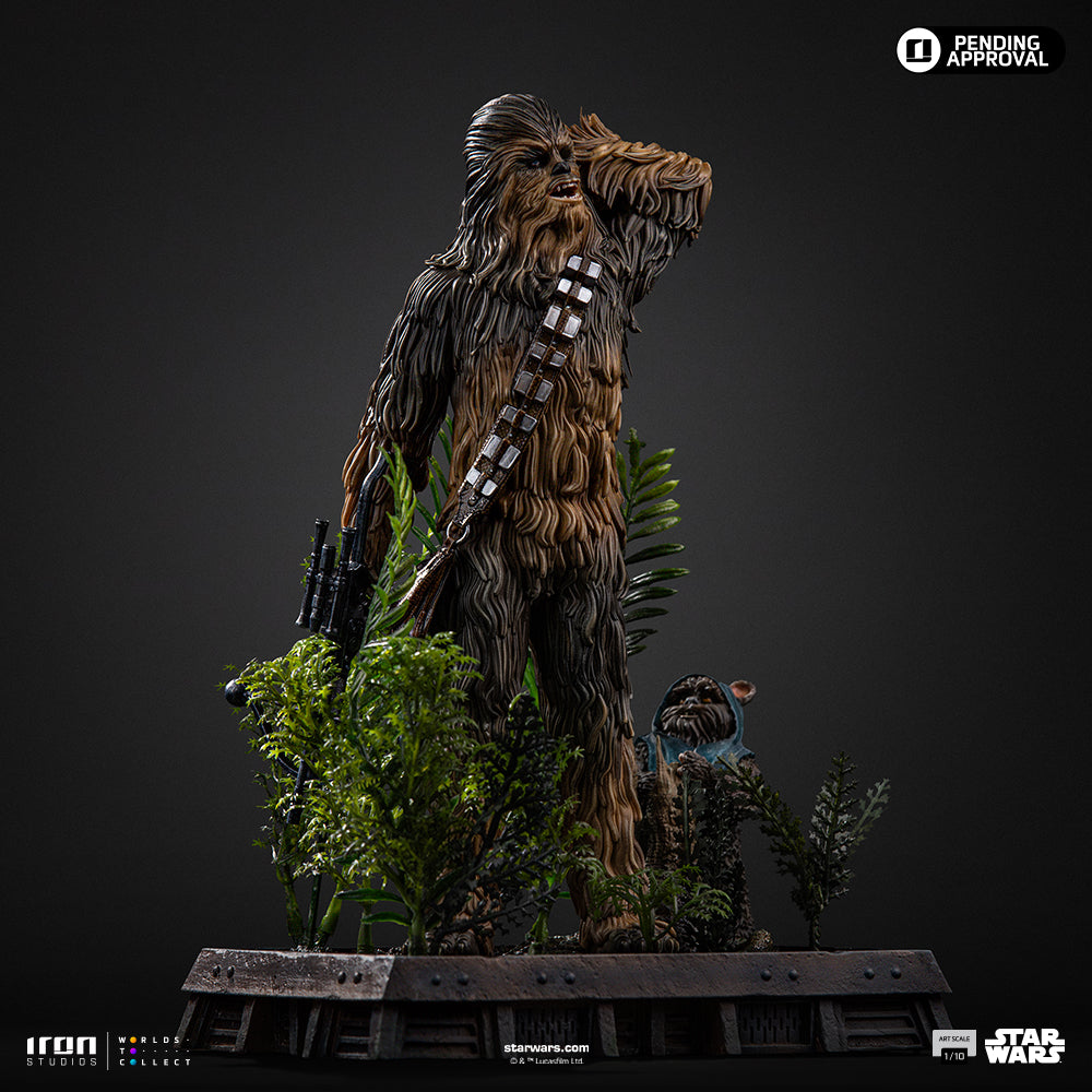 Statue Chewbacca and Tokkat - Star Wars - Art Scale 1/10