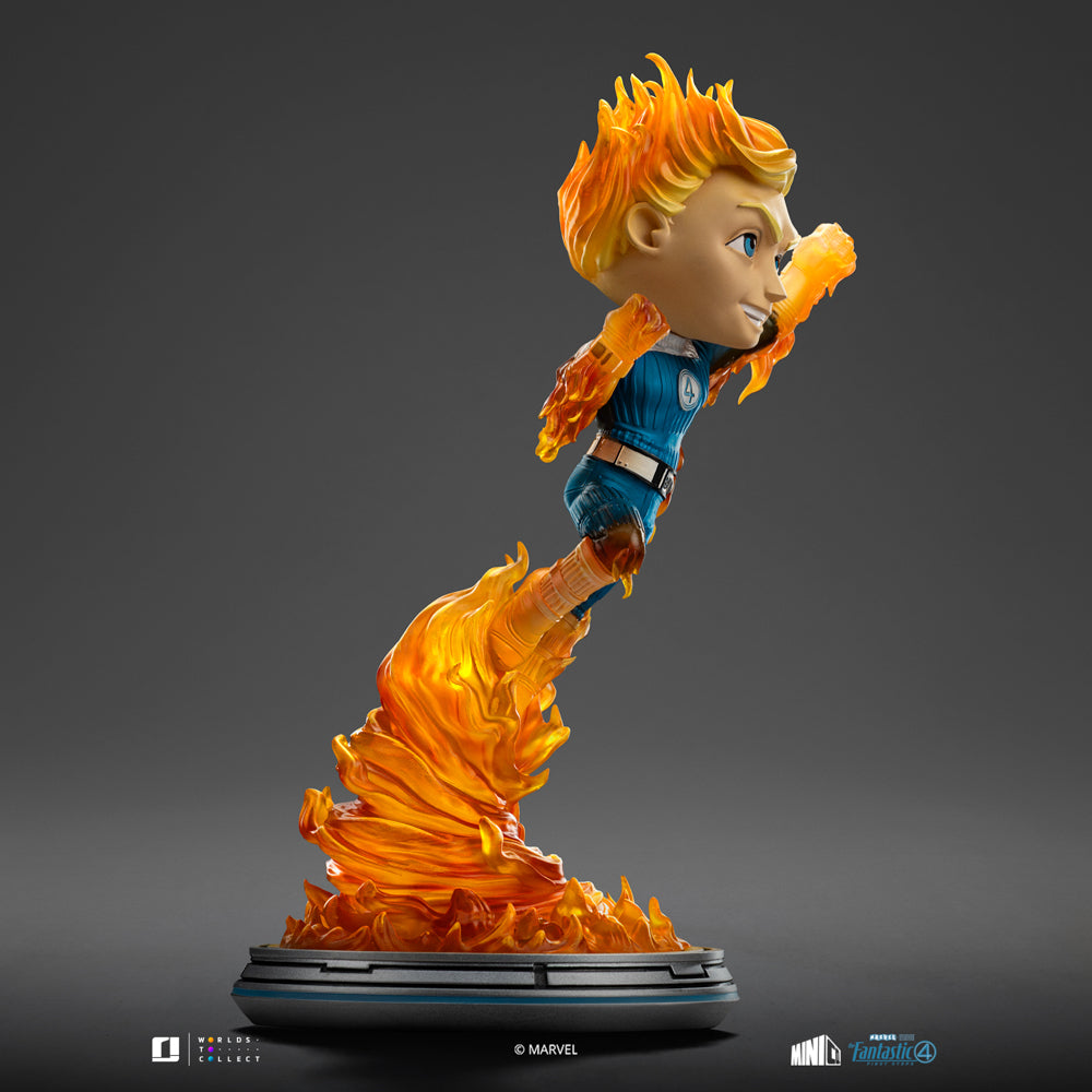 Human Torch (Blue Suit Variant) Figure - Fantastic Four - Mini Co. - The Fantastic Four