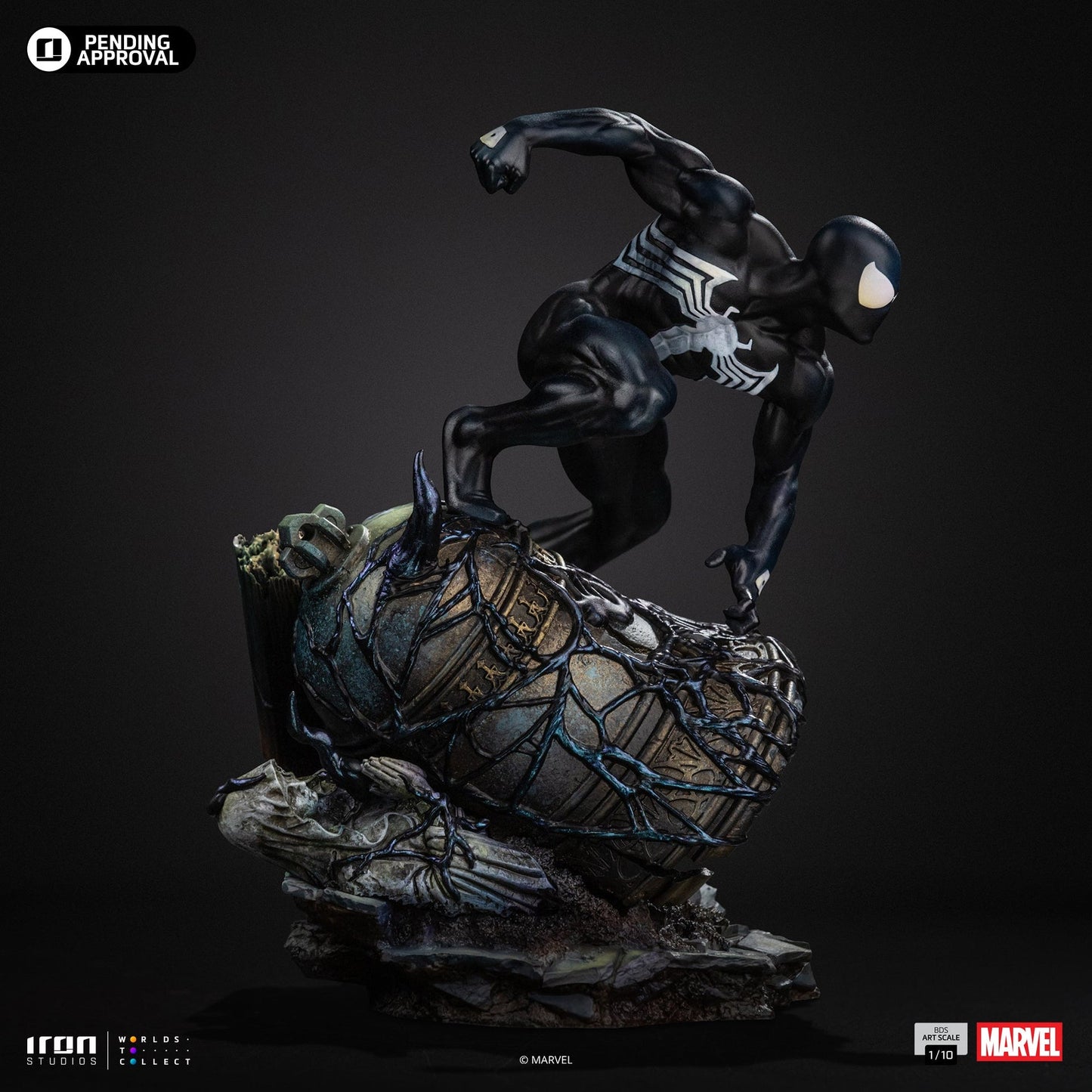 Black Spider-Man Statue - Marvel Comics - BDS Art Scale 1/10