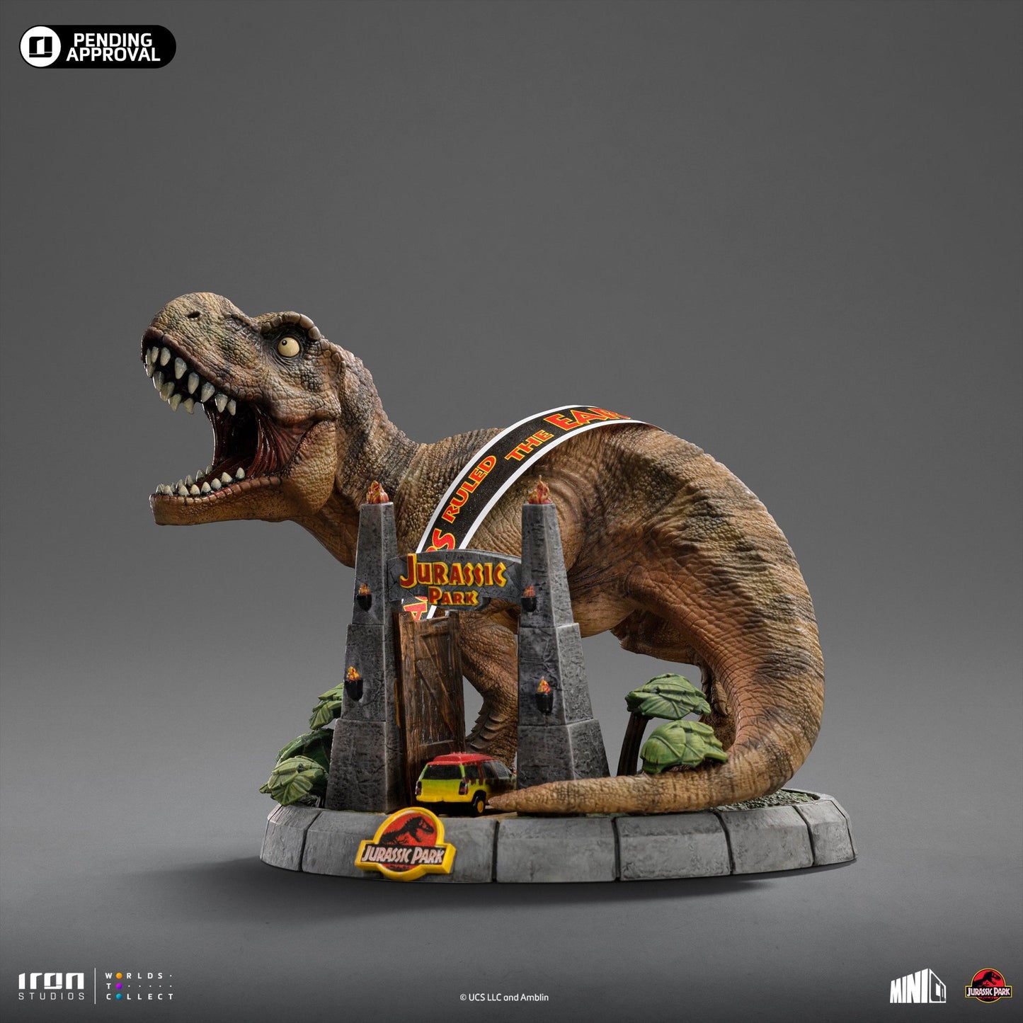 Deluxe T-Rex Figur - Jurassic Park - Mini Co. - Jurassic World