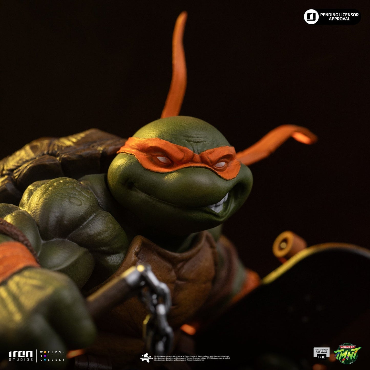 Statue Michelangelo Unleashed - Teenage Mutant Ninja Turtles - Art Scale 1/10