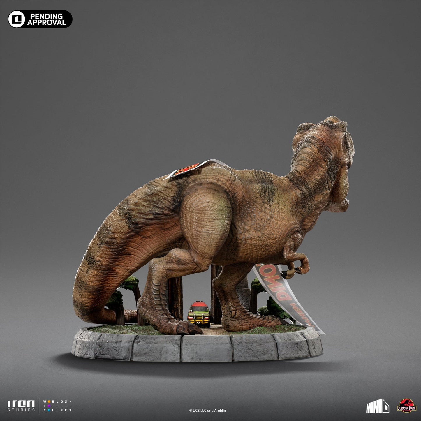 Deluxe T-Rex Figur - Jurassic Park - Mini Co. - Jurassic World