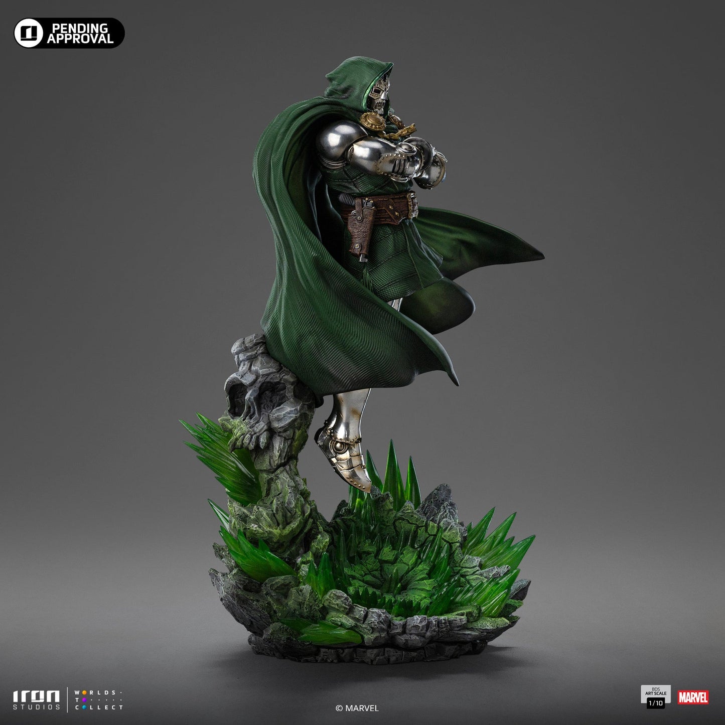 Statue Doctor Doom - Infinity Gauntlet Diorama - Art Scale 1/10 - Die Fantastischen Vier