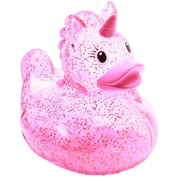 Canard Licorne Rose Pailleté XL