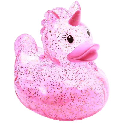 Canard Licorne Rose Pailleté XL