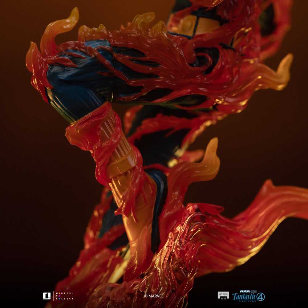 Statue Human Torch (Blue Suit Variant) - Fantastic Four - Art Scale 1/10 - Die Fantastischen Vier
