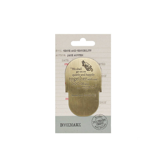 Jane Austen metal bookmark