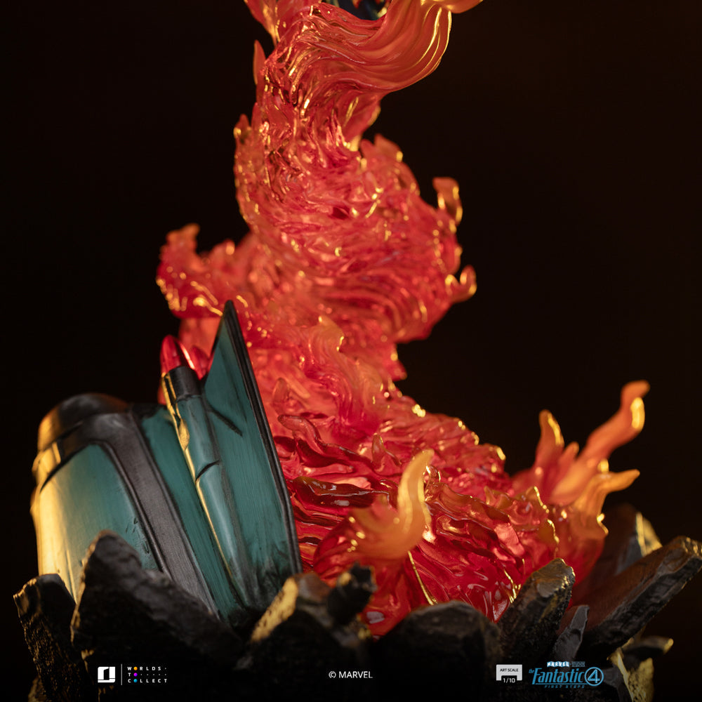 Statue Human Torch (Blue Suit Variant) - Fantastic Four - Art Scale 1/10 - Die Fantastischen Vier