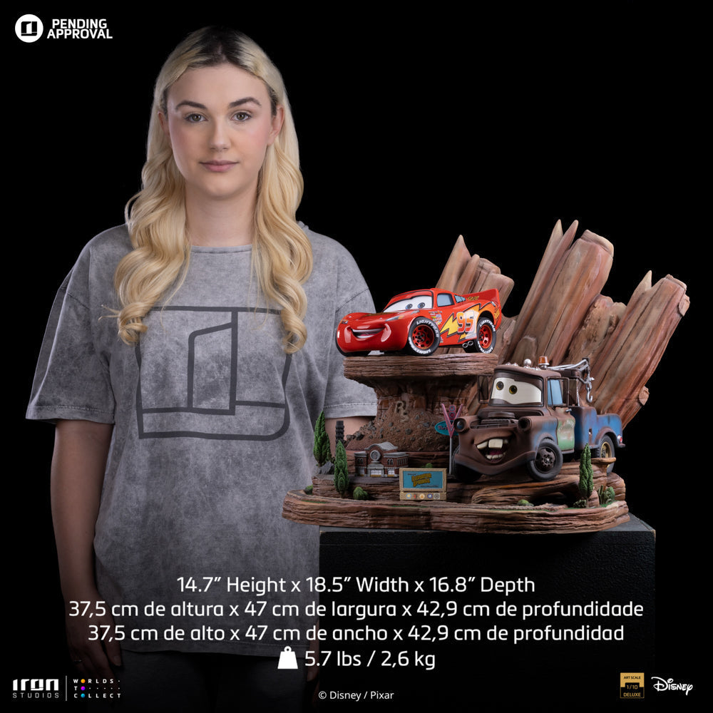 Statue Lightning Mcqueen & Tow Mater - Cars - Deluxe Art Scale 1/10 - Disney Classics