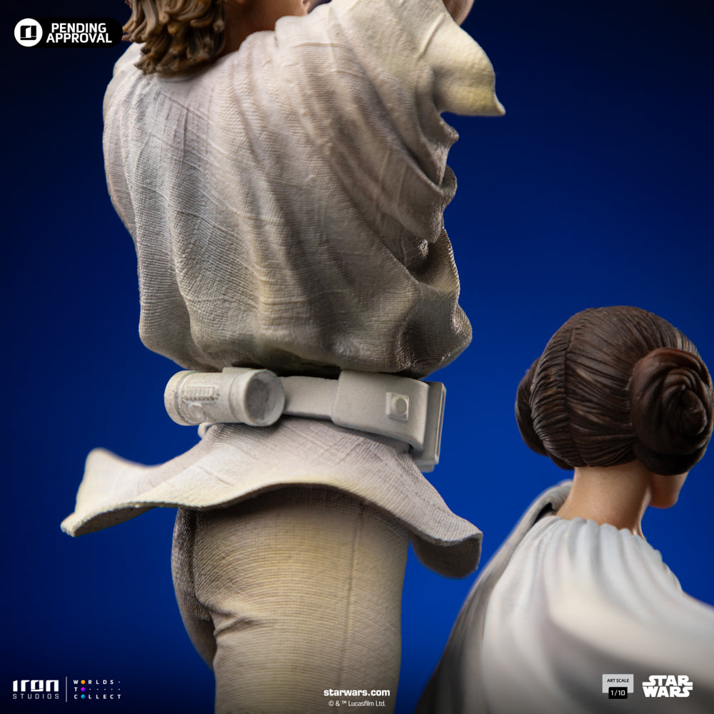 Statue Luke und Leia - Star Wars - Art Scale 1/10